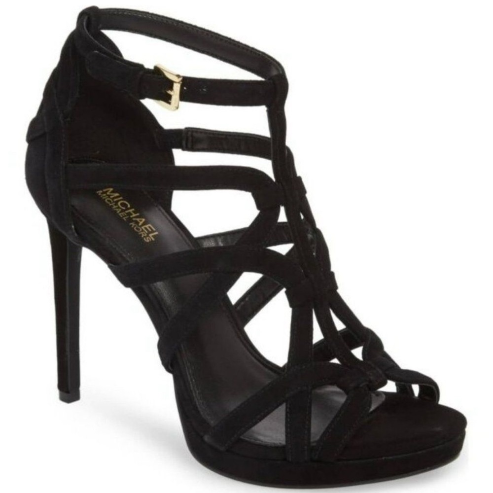 Michael Kors Black Strappy Heels